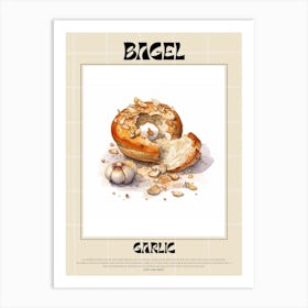 Garlic Bagel 4 Art Print