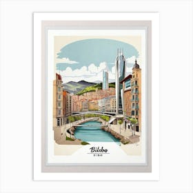 Bilbao Cityscape Art Print