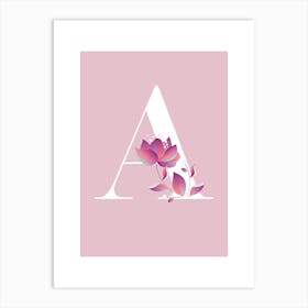 Letter A Art Print