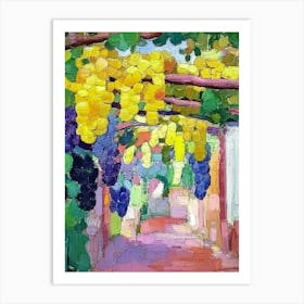 Grapes On A Pergola Art Print