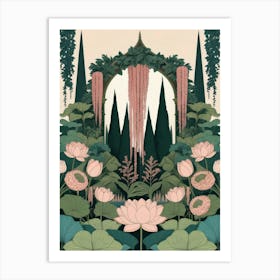 Lotus Garden 1 Art Print