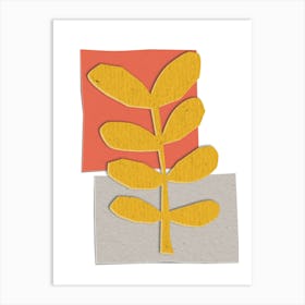 Yellow Leaf Art Print