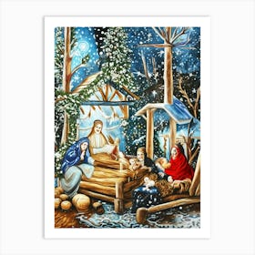 Nativity Scene 10 Art Print