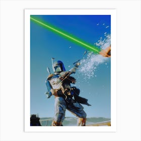 Star Wars Boba Fett Art Print