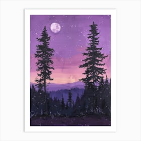 Night Sky Canvas Print 1 Art Print