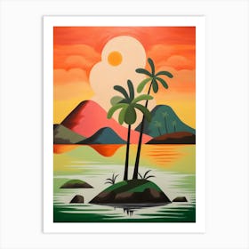 Island Abstract Minimalist 9 Art Print