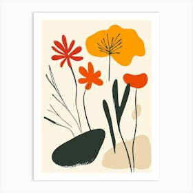 Flowers In The Garden 17 Art Print