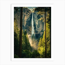 Waterfall Forest (15) Art Print