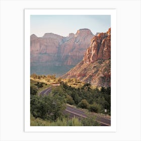 Drive Through Zion National Park Art Print