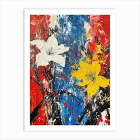 Lily Painting, Pop-Up Series Art Print