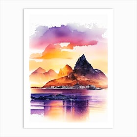 Lofoten Islands, Norway Sunset 4 Art Print