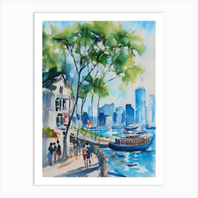 Hong Kong Harbor Art Print