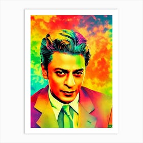 Shah Rukh Khan Colourful Pop Movies Art Movies Art Print