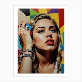 Miley Cyrus 1 Art Print