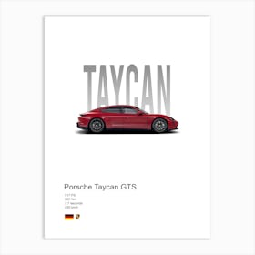 Taycan Gts Porsche Art Print