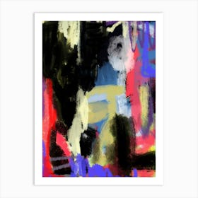 NYC GRAFFITI - Primary Colours, Abstract Wall Art Print Art Print