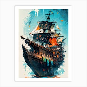 Pirate Ship 4 Art Print