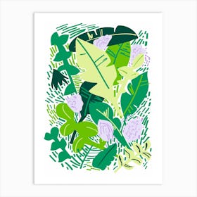 Green Leaves Art Print