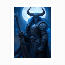 Horned Warrior Art Print