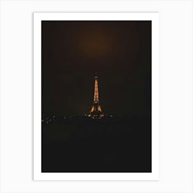 Eiffel Tower At Night 4 Art Print