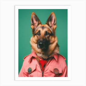 A German Shepherd Dog 2 Art Print