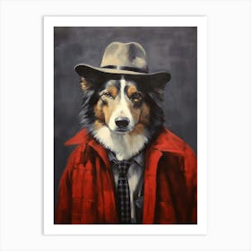 Gangster Dog Collie 2 Art Print