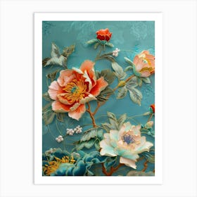 Chinese Flower Painting 39 Art Print