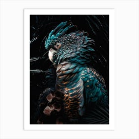 Blue Cockatoo Art Print