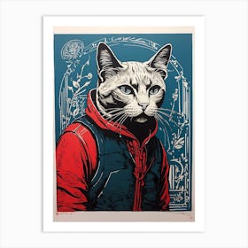 'The Cat' Art Print