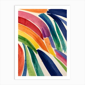 Rainbow Watercolor Painting Art Print