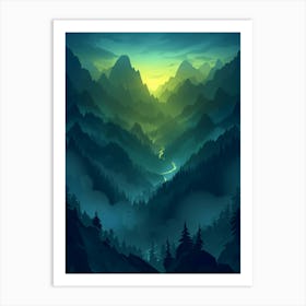 Mountain Landscape 29 Art Print