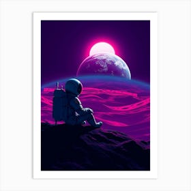 Space Astronaut Art Print