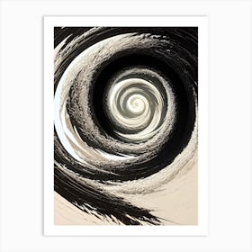 Spiral - Black And White Art Print