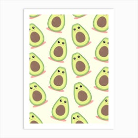 Cute Avocados Art Print