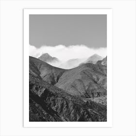 Clouds In The Mountains Art Print
