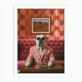 A Bulldog Dog 9 Art Print