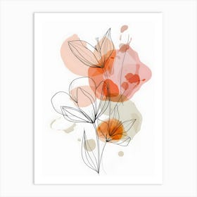 Abstract Floral Painting 6 Art Print