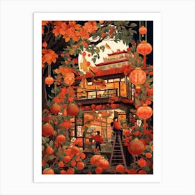 Chinese New Year Decorations 6 Art Print