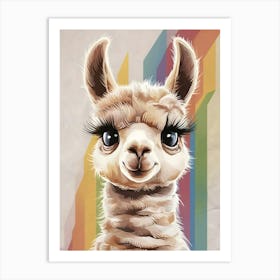 Llama Canvas Print Art Print