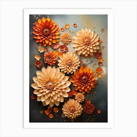 Dahlias 24 Art Print