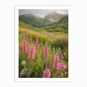 Wildflowers In The Mountains 7 Art Print