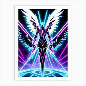 Neon Angel 4 Art Print