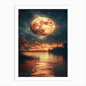 Full Moon In The Sky 10 Art Print