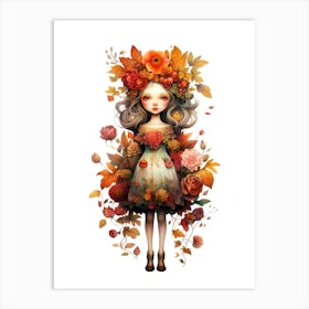 Autumn Girl 1 Art Print