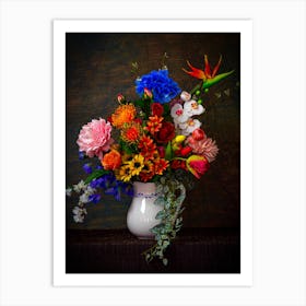 Flowers In A Vase 3 Art Print