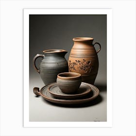 Pots And Utensils Art Print