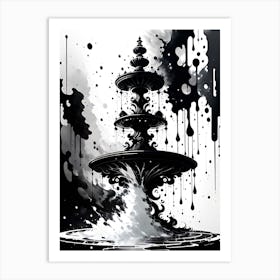 Fountain Of Water 1 Art Print