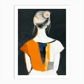 Back View Of A Woman Art Print