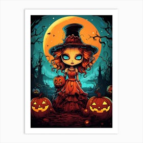 Halloween Witch Art Print