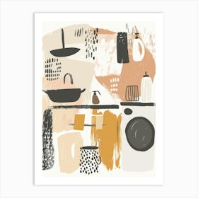 Kitchen Illustration 1 Art Print